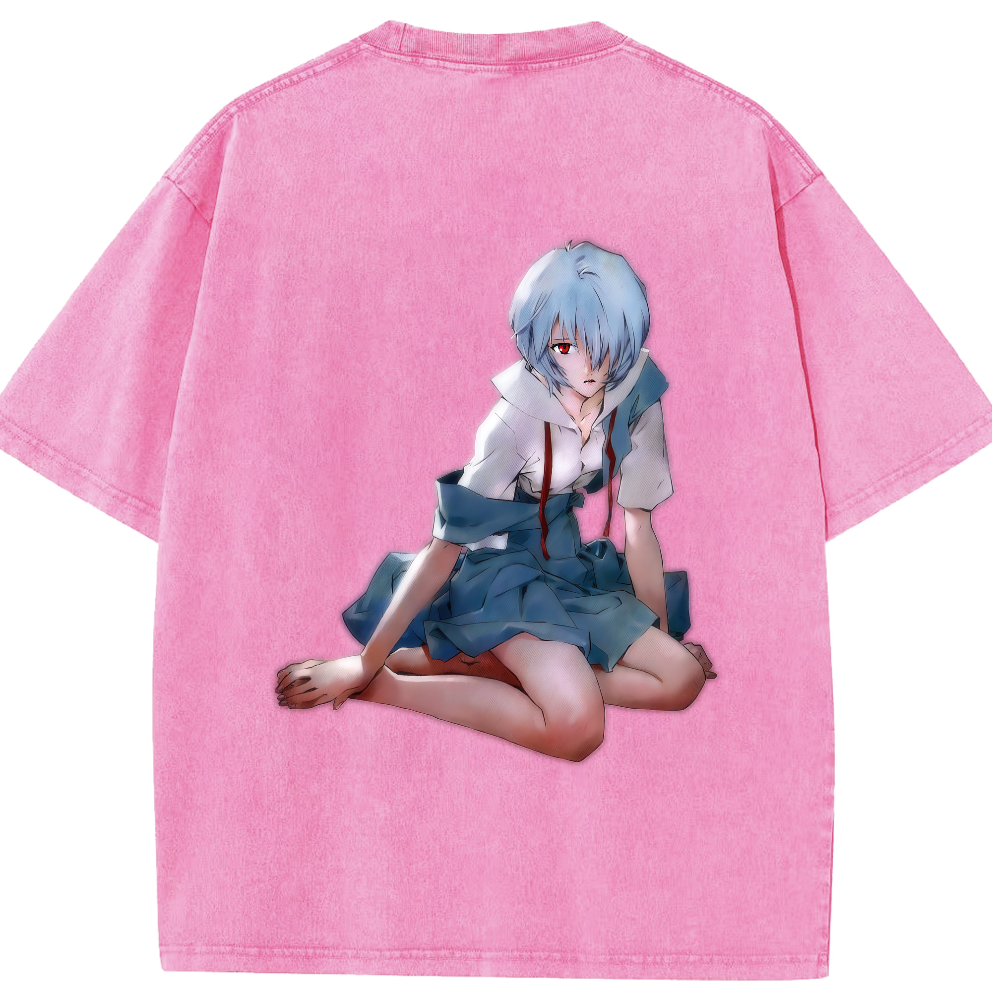 （画像用） EVA 新世紀エヴァンゲリオン 綿100% ヴィンテージ風 半袖Tシャツ（背面プリント）